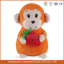 Chinese new year 2016 plush toy monkey with strawberry